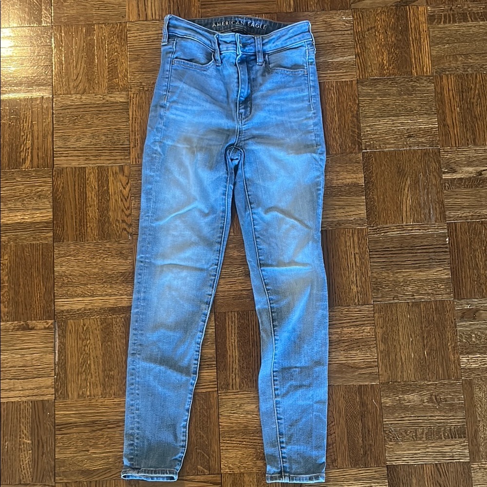 Women's Blue High-Waisted Jeans 00S